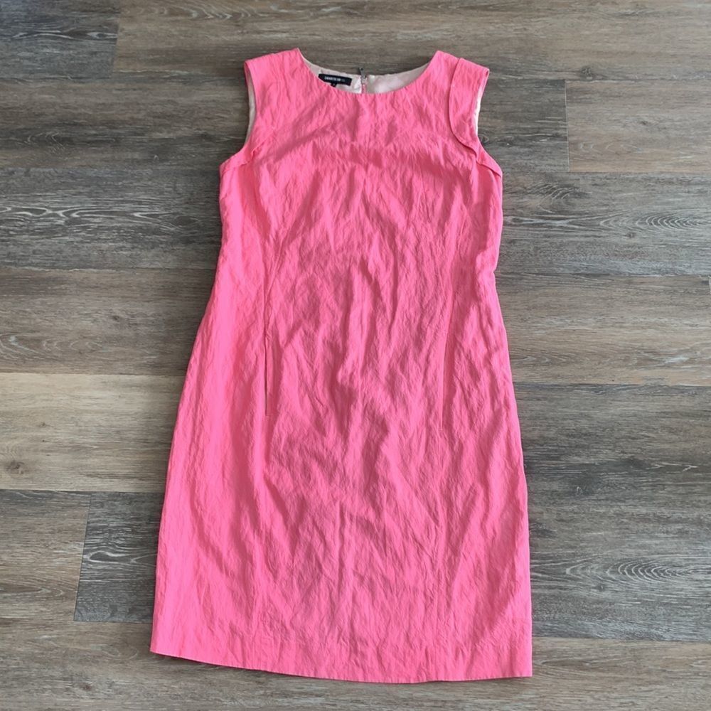 Lafayette 148 sleeveless crepe dress in Bubblegum pink sz 12 - Picture 10 of 16